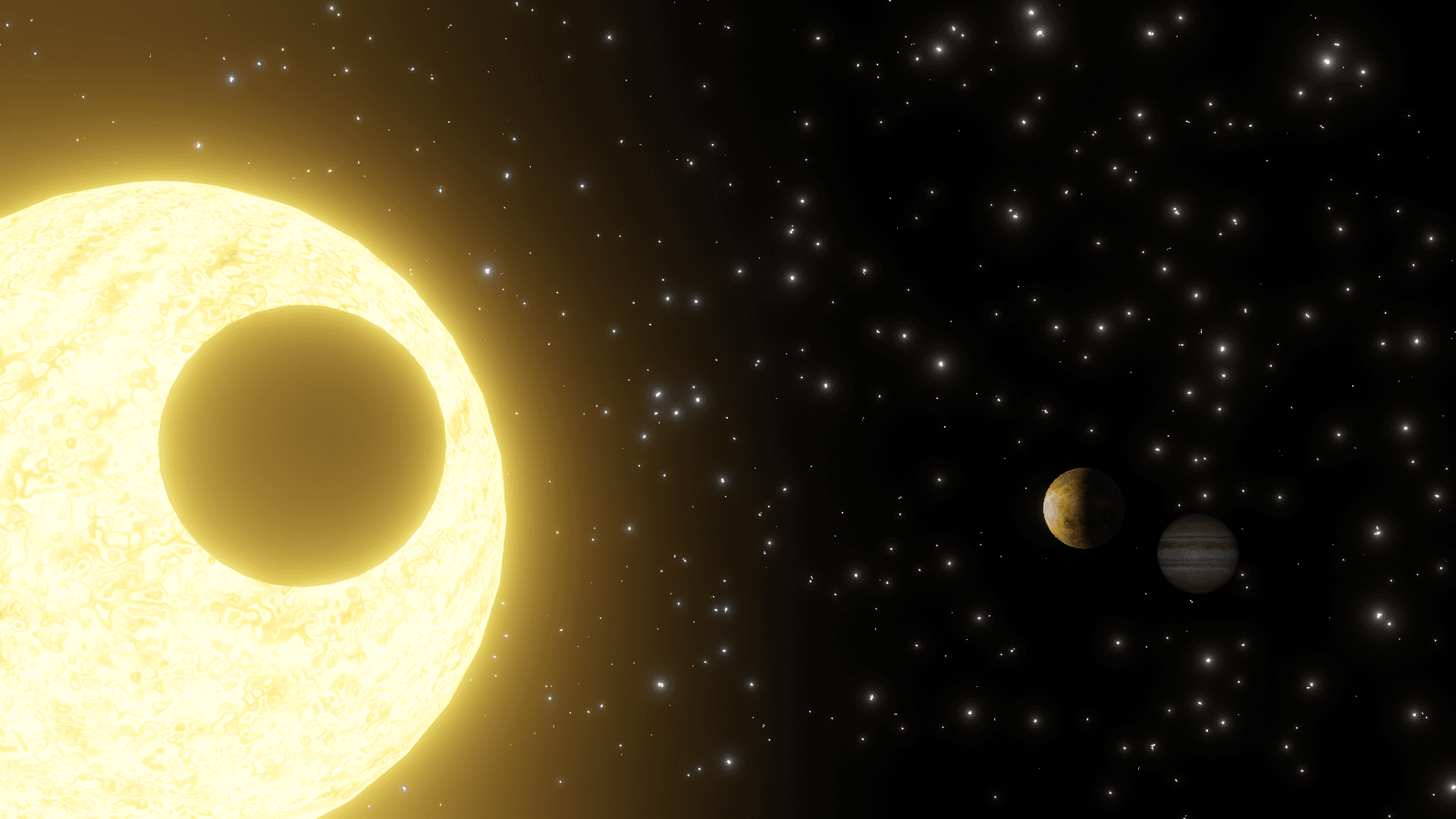 Solar system simulation