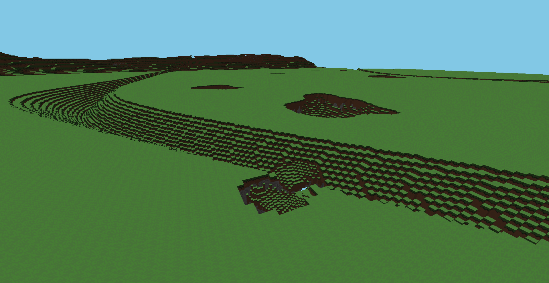 River and cave terrain